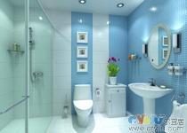 卫生间设计方案效果图-A17-鹰牌 箭牌 蓝色小屋